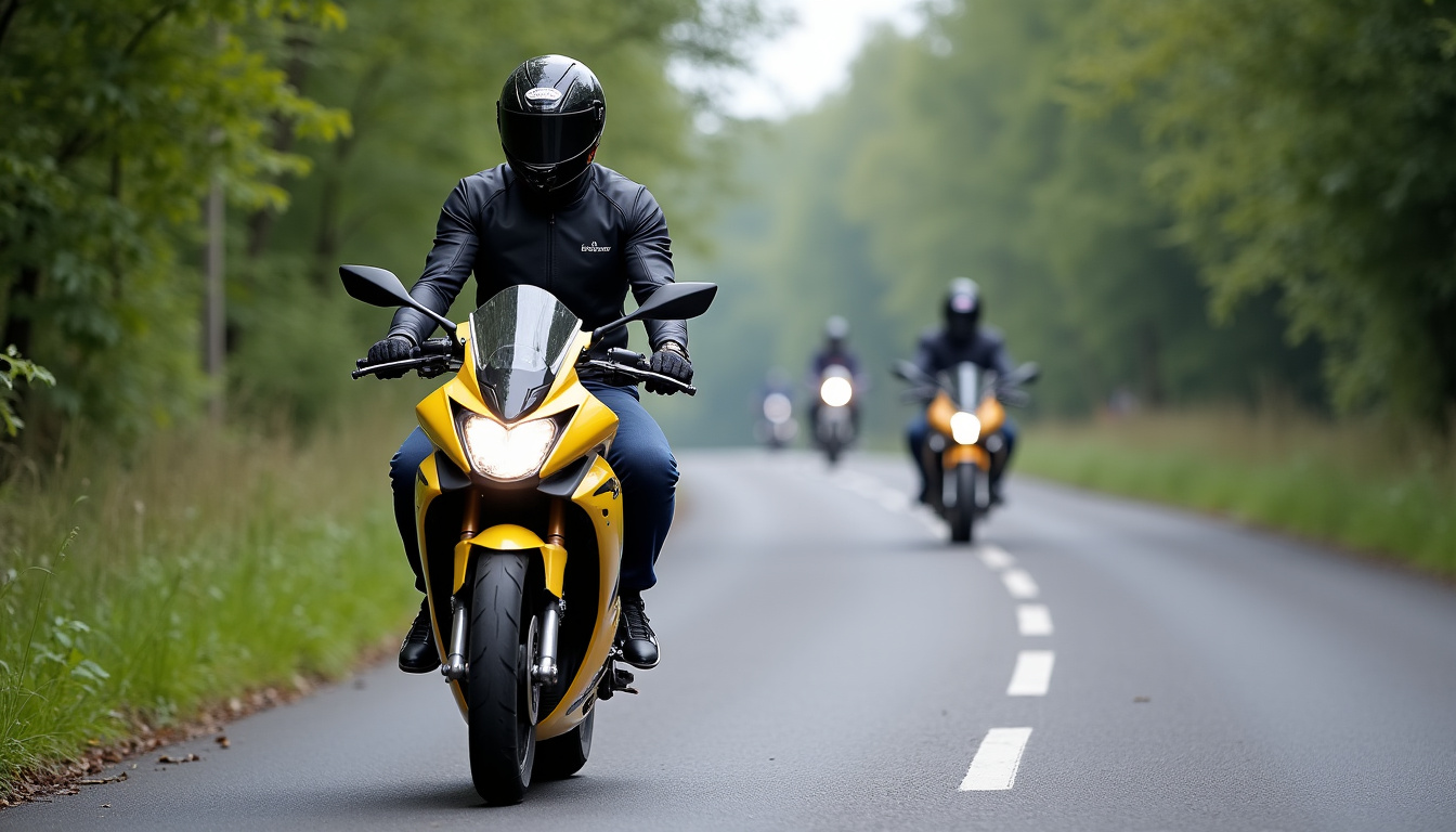 Rassemblement de motards dans les virages du Haut-Jura en Bourgogne-Franche-Comté