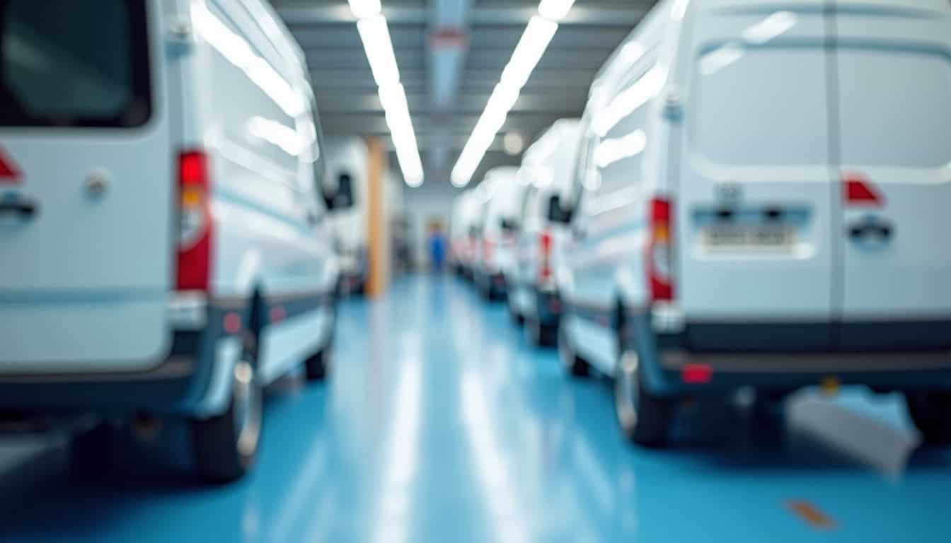 Véhicule en cours de traitement dans un centre VHU agréé