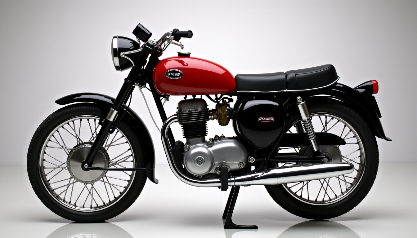 Vue détaillée du moteur deux temps de la PW50 avec le carburateur et le réservoir d